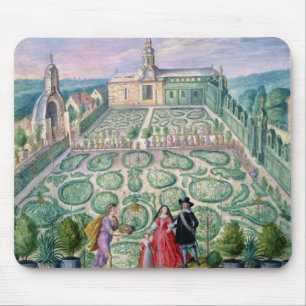 Niederländischer Garten, 1650 (w/c auf Papier) Mousepad