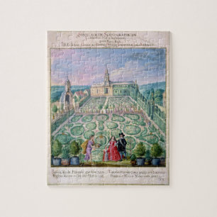 Niederländischer Garten, 1650 (w/c auf Papier) Puzzle