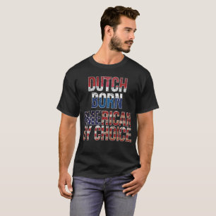 Niederländischer geborener Amerikaner durch T-Shirt