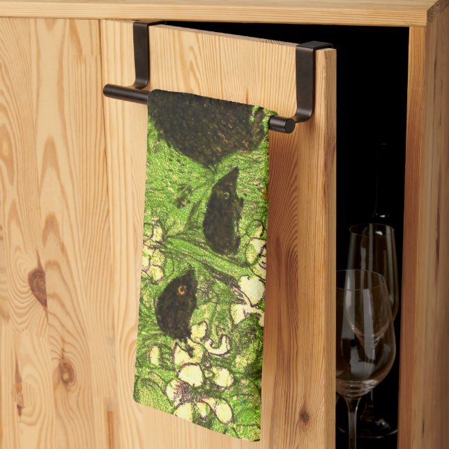 Niederländischer Jugendstil-Igel und Babys Geschirrtuch (Drittel gefaltet)