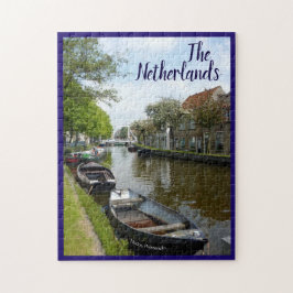 Niederländischer Kanal u. Boote Puzzle