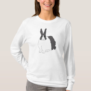 Niederländischer Kaninchen-FrauenHoodie T-Shirt