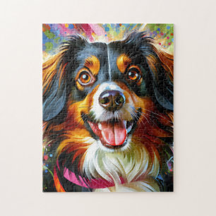 Niederländischer Kooikerhondje Hund Acryl Druck Puzzle