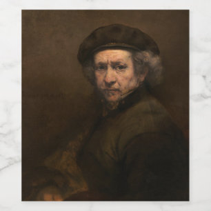 Niederländischer Maler Rembrandt Goldenes Zeitalte Weinetikett