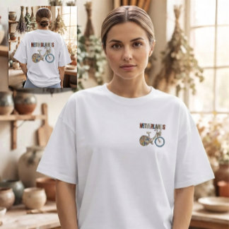 Niederländischer Radfahr-Niederlande-Faux-Patchwor T-Shirt