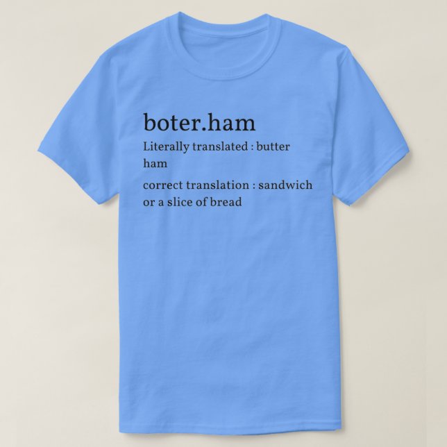 Niederländischer Text - Niederländisch T-Shirt (Design vorne)