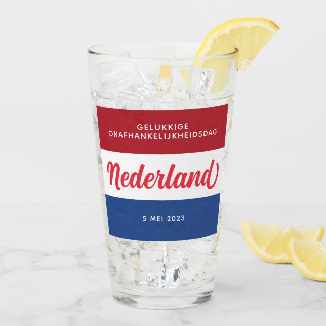 Niederländischer Unabhängigkeitstag Niederländisch Glas (Rückseite Ice)