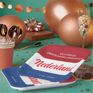 Niederländischer Unabhängigkeitstag Niederländisch Pappteller