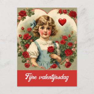 Niederländischer Valentinstag Postkarte