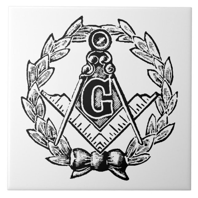 Niederländisches blaues Fliesenfreimaurer18. Fliese (Vorderseite)