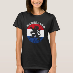 Niederländisches Flaggenemblem Niederländischer Pr T-Shirt