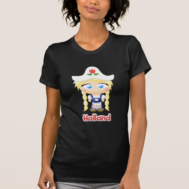 Niederländisches Mädchen T-Shirt (Vorderseite)