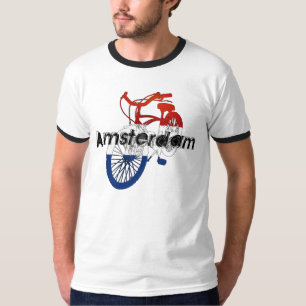 Niederländisches Radfahren Amsterdam-Holland T-Shirt