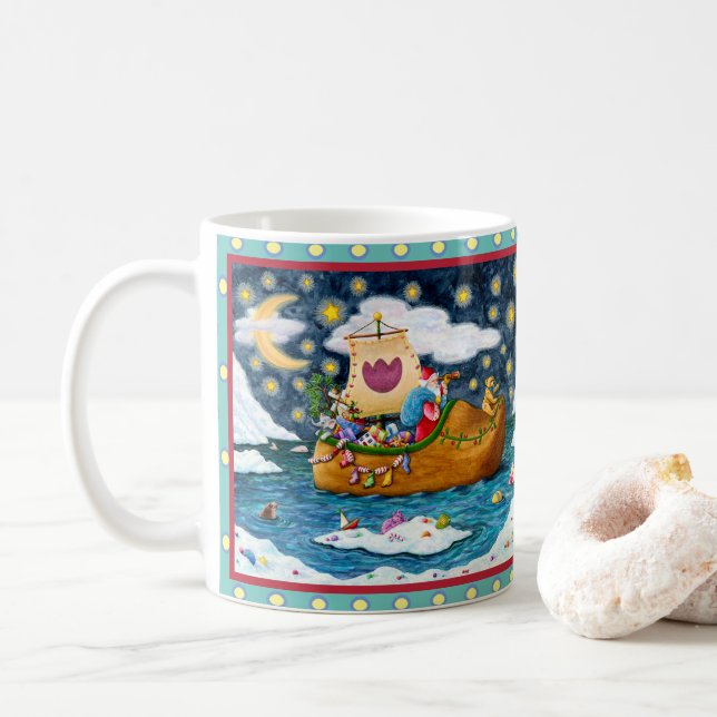 NIEDERLÄNDISCHES SCHUHSCHIFF, EISBERGE, WALE, TEDD KAFFEETASSE (Mit Donut)