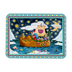 NIEDERLÄNDISCHES SCHUHSCHIFF, EISBERGE, WALE, TEDD MAGNET
