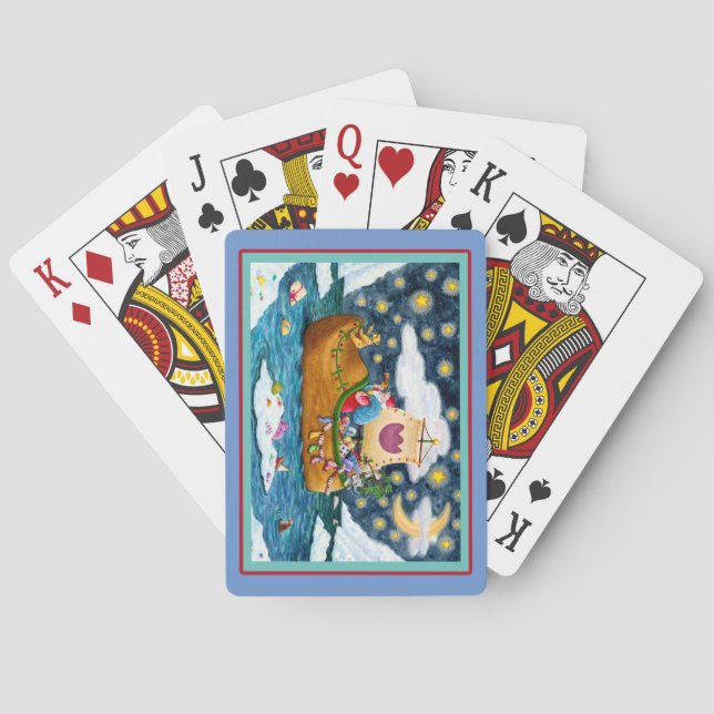 NIEDERLÄNDISCHES SCHUHSCHIFF, EISBERGE, WALE, TEDD SPIELKARTEN (Rückseite)