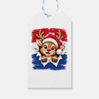 Niederländisches Weihnachtsrentier Geschenkanhänger
