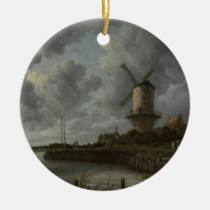 Niederländisches Windmühle Wijk bij Duustede, Keramikornament