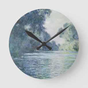 Niederlassung Claude Monets der Seines nahe Runde Wanduhr