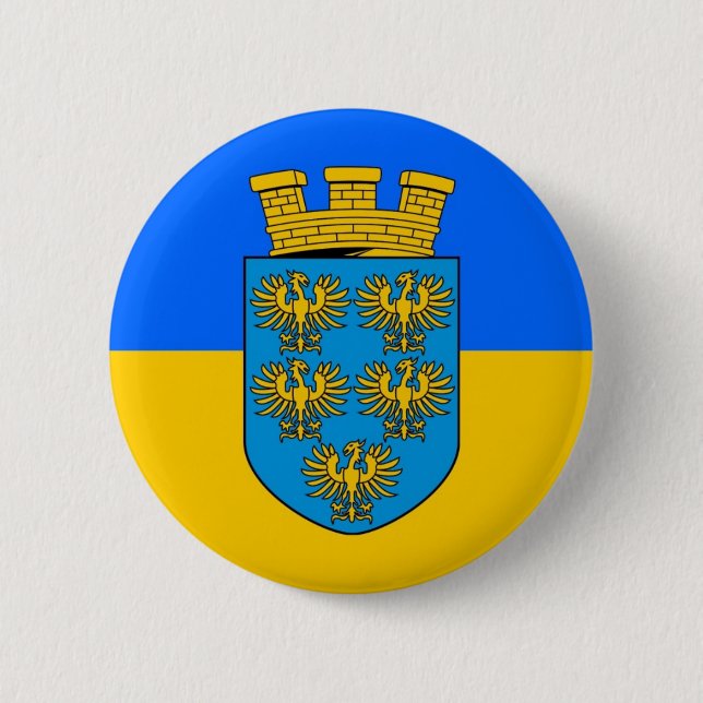 Niederösterreich-Flagge Button (Vorderseite)