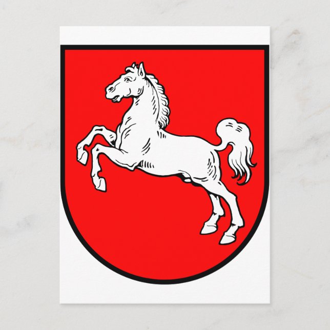 Niedersachsen Wappen Postkarte (Vorderseite)