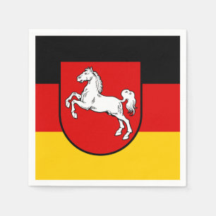 Niedersächsische Flagge Neapel Serviette