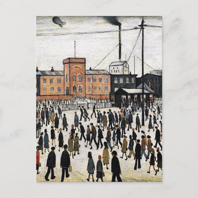 Niederschlagung des Arbeitsdesigns Postkarte (Vorderseite)