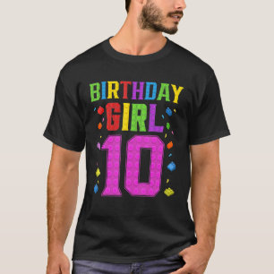 Niedlich 10. Geburtstag 10 Jahre alt Gebäude Gi T-Shirt
