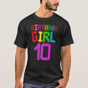 Niedlich 10. Geburtstag 10 Jahre alt Gebäude Gi T-Shirt