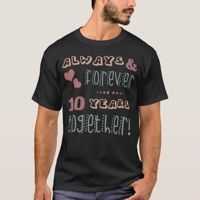 Niedlich 10. Hochzeitstag T-Shirt (Vorderseite)