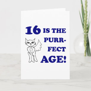 Niedlich 16. Geburtstag Gegenwart Karte