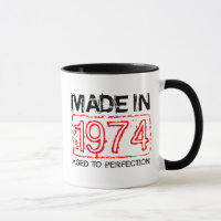 Niedlich 1974 Alter bis zur Perfektion Kaffee Tass