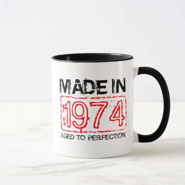 Niedlich 1974 Alter bis zur Perfektion Kaffee Tass Tasse (Rechts)