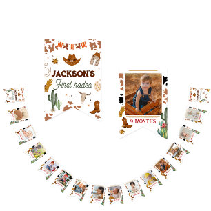 Niedlich 1. Geburtstag 12 Monat Meilenstein 1. Rod Wimpelkette