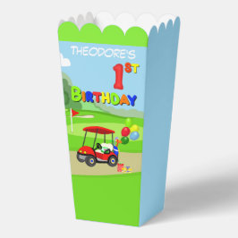 Niedlich 1. Geburtstag Red Golf Cart Boy's Geschenkschachtel