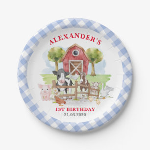 Niedlich 1. Geburtstagsfarm Animes Barnyard Kinder Pappteller