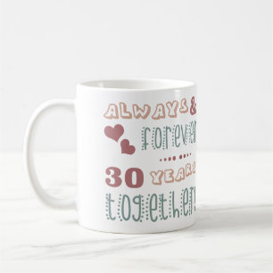 Niedlich 30. Hochzeitstag Kaffeetasse