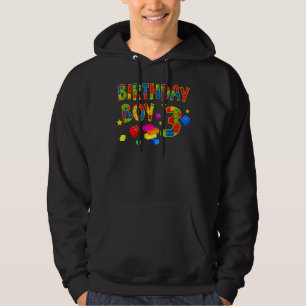 Niedlich 3. Geburtstag 3 Jahre alte Blockjungen au Hoodie