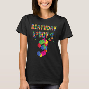 Niedlich 3. Geburtstag 3 Jahre alte Blockjungen au T-Shirt