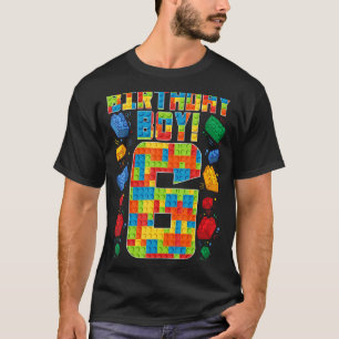 Niedlich 6. Geburtstag 6 Jahre alt Gebäude Boys T-Shirt