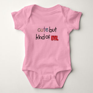 Niedlich aber Art des Übels Baby Strampler