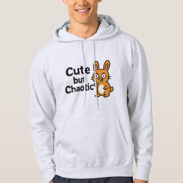 Niedlich, aber chaotisch - Funny & Adorotic Design Hoodie (Vorderseite)