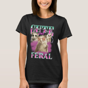 Niedlich aber Ferro Retro Funny Possum Meme Bootle T-Shirt