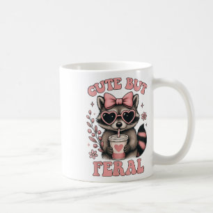 Niedlich aber Ferry Raccoon Sungles Funny Meme Som Kaffeetasse