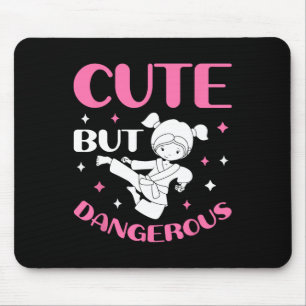 Niedlich aber gefährlich Taekwondo Girl Karate Jiu Mousepad