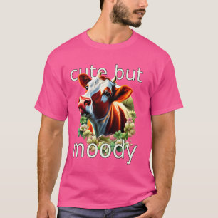 Niedlich aber launisch lustiger Pun Guernsey Holst T-Shirt