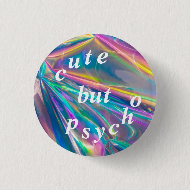 niedlich aber psychisch button (Vorderseite)