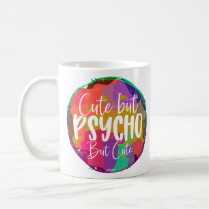 NIEDLICH, ABER PSYCHO, ABER NIEDLICH lustig sarkas Kaffeetasse