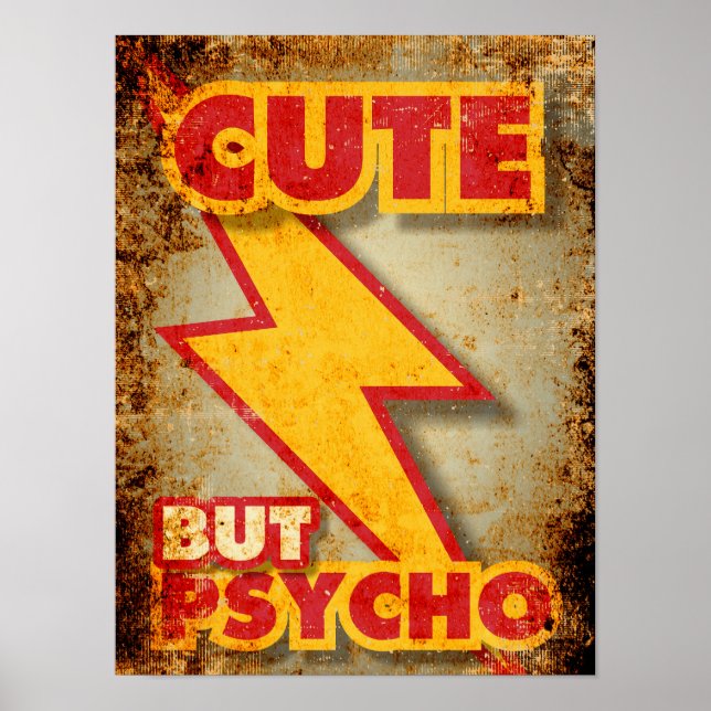 Niedlich aber Psycho Poster (Vorne)