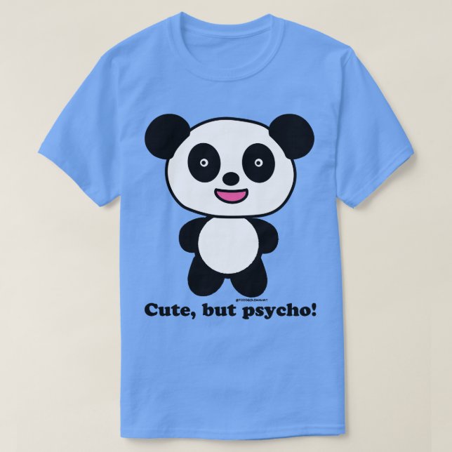 NIEDLICH, ABER PSYCHO T-Shirt (Design vorne)